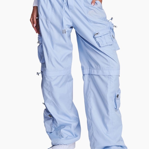 Light Blue Cargo Pants - Picture 4 of 4
